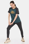 Rosaline Yale University Crop Length Loungewear Top - Blue Bonnet — thumbnail 4